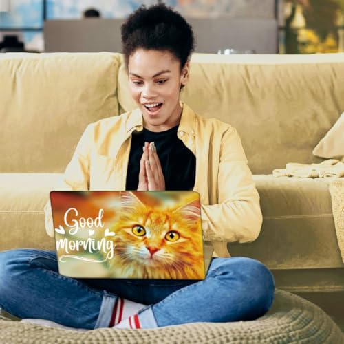 SUPERDANT Laptop Skin Sticker Cat Laptop Decals Personalized Universal Notebook Computer Wrap Vinyl Skin Stickers Cover Art Decal Removable 12-15.6 Inch Waterproof Scratch-Resistant Gifts - style: Cat