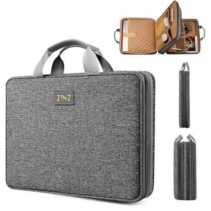 Slim Expandable Laptop Case 15.6 Inch Sleeve Upgraded Protective Durable Recycled Carrying Case Compatible with MacBook 15" & 16" and Most 15" 15.6" 16" Notebook,D01G01 - color: D01g01, size: 15.6"