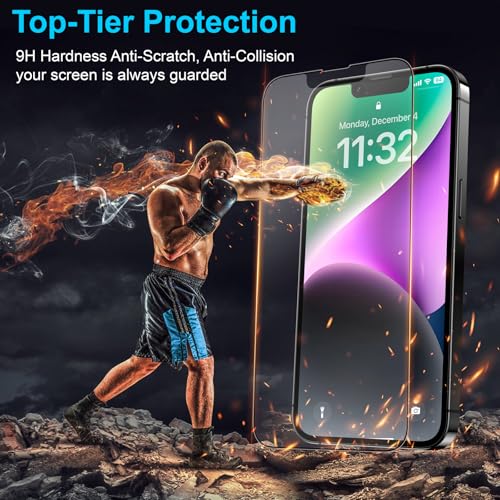 Mothca 2 Pack Matte Glass Screen Protector for iPhone 13 Pro Max/iPhone 14 Plus 6.7” [Auto Fit Box Dust-Free] Full Coverage Anti-Glare & Anti-Fingerprint Tempered Glass, Bubble Free, Smooth as Silk - size: iPhone 13 Pro Max-6.7-Inch