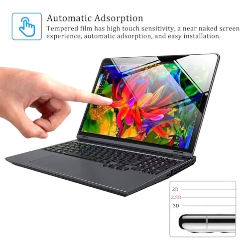 i-Tensodo 2 Pack Tempered Glass Screen Protector for 15.6" Samsung Galaxy Book 4 15.6" /Galaxy Book 3 15.6" /Galaxy Book 2 15.6", 9H Hardness Tempered, Ultra HD, Anti Fingerprint - color: Tempered Glass