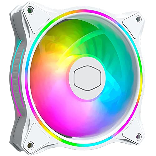 MF120 White Edition Case Fan 120mm Loop 5V Addressable RGB Lighting CPU Cooling PWM Fan Silent
