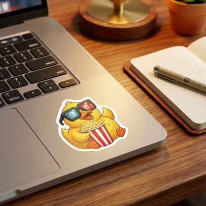 50PCS Cute Duck Stickers Waterproof Vinyl Decals | Funny Cartoon Yellow Duck Aesthetic Designs for Water Bottles, Laptops, Journals, Scrapbooking - style: duck
