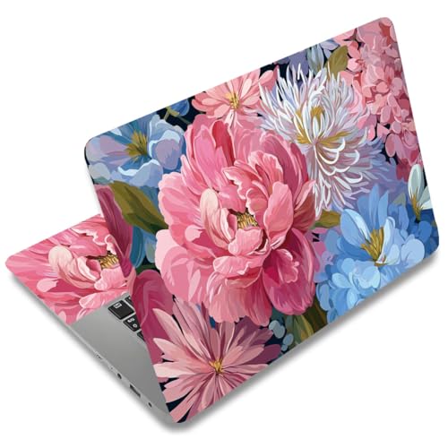 SUPERDANT Laptop Skin Sticker Flowers Laptop Decals Personalized Universal Notebook Computer Wrap Vinyl Skin Stickers Cover Art Decal Removable 12-15.6 Inch Waterproof Scratch-Resistant Gifts - style: Flowers