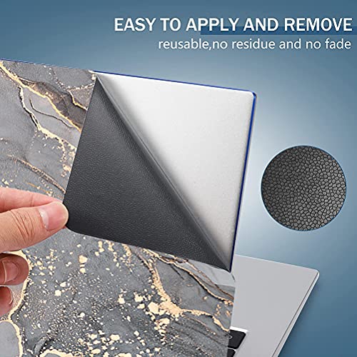 Laptop Skin Sticker Decal, Marble 4, 13.3" 14" 15" 15.4" 15.6" | Universal Vinyl, Dustproof Waterproof, Reusable Art Decal Protector, Free 2 Wrist Pads - color: Marble 4