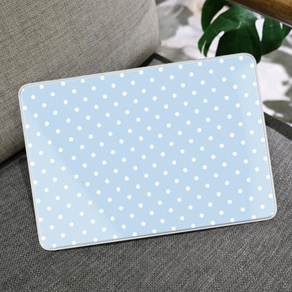 MEEgoodo 4-in-1 Printed Case for MacBook Neo 13 inch 2026 Release Model A3404,Laptop Hard Shell Cases with Keyboard Skin & Screen Protector & Webcam Covers,Blue & White Polka Dots - color: Blue & White Polka Dots