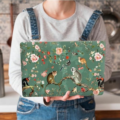 Universal Laptop Skin Sticker with 2 Wrist Pad Skins, Waterproof Scratch Resistant Vinyl Laptop Cover Decal, Cut to Fit for 11–15.6 Inch MacBook HP Dell Lenovo, Flowers Birds - color: Flowers Birds