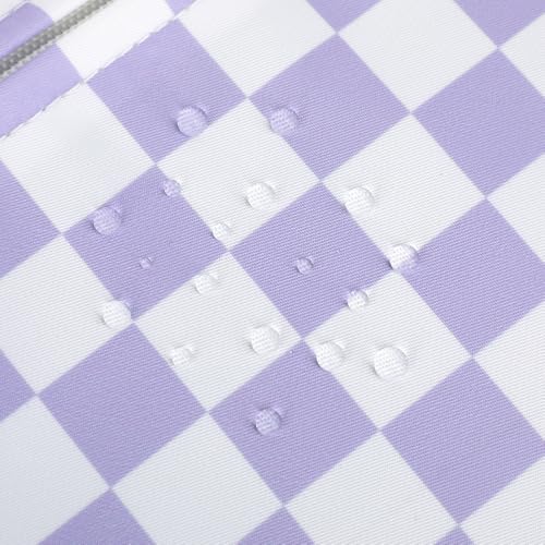 canvaslife 13.3-inch Notebook Computer, Shockproof, Waterproof and Protective Travel Notebook Computer case, Suitable for 13-13.3-inch Notebook Computer Cases (Purple Checker) - color: Purple Checker, size: 13 inch/13.3 inch
