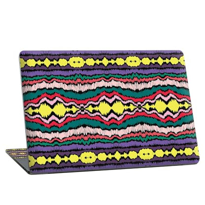 Universal Laptop Skin Sticker with 2 Wrist Pad Skins, Waterproof Scratch Resistant Vinyl Laptop Cover Decal, Cut to Fit for 11–15.6 Inch MacBook HP Dell Lenovo, Geometric Folk Qrnament - color: Geometric Folk Qrnament