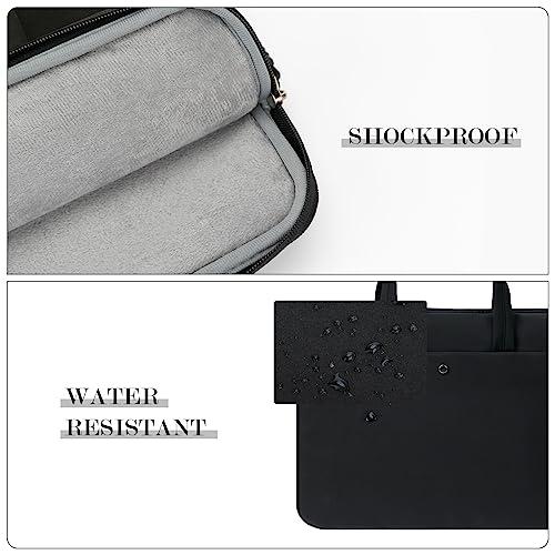 15.6-16 Inch Laptop Sleeve Case Carrying Bag with Handle, Black | Compatible with 15.6 Inch Laptop Computer, 15-16 Inch MacBook Pro/Air, Slim Lightweight Protective Computer Portable Bag - color: Black, size: 15.6/16 Inch