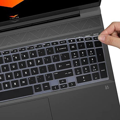 Keyboard Cover for 2026-2023 HP Victus 15 Gaming Laptop 15.6"/Victus 16.1" 15z-fb200/100 15t-fa100 15-fa2013dx 15-fa2082wm 15-fb3001nr 15-fb3093dx fa0033dx 16-d0506la 16-s1023dx 16-r1006ns 16-e0076ax - color: Black