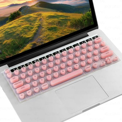 Keyboard Cover for Long Nails with Tactile Markers | Heart-Shaped Silicone Anti-Static Keys Protector, Universal Fit for MacBook Air/Pro (2020-2024 Models) - size: Keyboard Cover