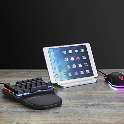 MOTOSPEED K27 One-Handed Mechanical Mini Gaming Keypad 27 Keys, 9 LED Backlit USB Wired Mechanical Gaming Keyboard for Pro Keyboard Computer/PC/Desktop/Laptop/Mac