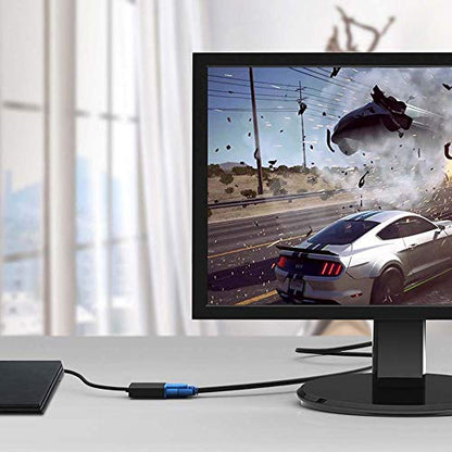 HDMI to VGA Adapter, HDMI-VGA 1080P Converter with 3.5mm Audio Jack and USB Power Supply for HDMI Laptop, PC, PS4, Blue Ray Player, Raspberry Pi, Xbox to VGA Monitor, Projector and More