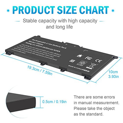 TF03XL 920070-855 Battery for HP Pavilion x360 14m-cd0001dx 14m-cd0003dx 15-cc0xx 15-cc023cl 15-cc123cl 15-cc050wm 15-cc563st 17-ar050wm 15-cc 15-cd 14-bf 14-bf050wm Series tpn-q190 920046-421 - size: TF03XL 8.94 4.96 0.71in
