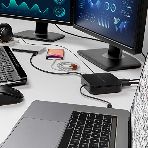 Belkin Thunderbolt 3 Dock Core With Thunderbolt 3 Cable - Usb C Hub - 7-In-1 Docking Station For Macs & Windows, 60W Upstream Charging, With Gigabit Ethernet, Displayport & Audio Ports | USB-C dock, dual display, laptop expansion hub, MacBook, home office