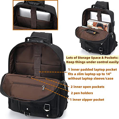 Water-Resistant Sling Bag for Hiking: 98% dry 10min light rain | 98% device dryness after 10min light rain, Ideal for urban commuters caught in sudden showers, use water-resistant fabric
