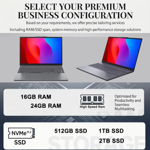 iCarp Customized Laptop Made with Lenovo IdeaPad Slim 3 Laptop 15.3" WUXGA IPS Anti-Glare Touch AMD 8-core Ryzen 7 170 16GB/24G RAM 512GB/1TB/2TB SSD for Creator Designer Business Professional Win11