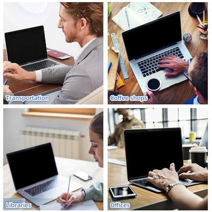 Magnetic Laptop Privacy Screen 15.6 Inch 16:9 (351mm x 204mm) | Anti-Spy/Glare/Reflective/Blue Light, Scratch Resistant, Smudge Resistant, Removable, Laptop Privacy Screen Protector Film - color: Laptop Screen Privacy 15.6 Inch 16:9