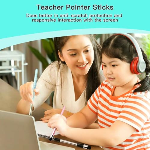 Extra Long Telescopic Stylus Pen for Touch Screens – Retractable Extendable Stylus with Precision Flocking Tip, Universal Compatibility with iPad/iPhone/Android, Lightweight & Durable (Pink) - color: Pink