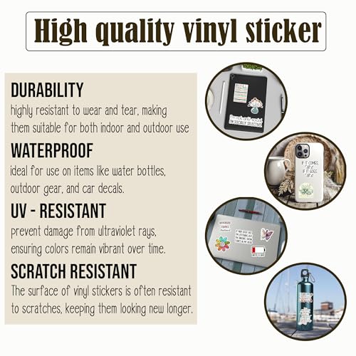 (3pcs) Same Tree Different Season Remember Everything is Temporary Sticker Funny Sayings Motivational Quotes Inspirational Vinyl Decal for Tumbler Laptop Water Bottles Books Phone -Size 3x2.9