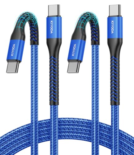 USB to USB C Cable 3A Fast Charging 3FT USB A to USB C Cable for CarPlay | 2Pack Super Durable USB Type C iPhone Charger USBC Cord for iPhone 17/16/15/Pro Max, Samsung Galaxy S26 and More-Grey - color: Blue, size: 3FT, style: USB C to USB C