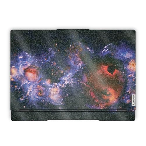 Glossy Glitter Laptop Skin Compatible with Lenovo Legion 5 Gaming Laptop (15IRX9) 2024 - Andromeda - Premium 3M Vinyl Protective Wrap Decal Cover - Easy to Apply | Crafted in the USA - color: Andromeda, size: Legion 5 Gaming (15IRX9) 2024 Top Skin Only, s