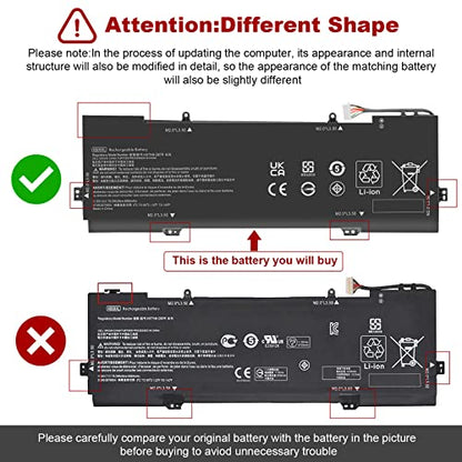 TREE.NB Spare Battery for HP Spectre X360 15-BL002XX 15-BL001NG 15-BL075NR Z6K96EA Z6L01EA Z6L02EA 2PG91EA, Spectre X360 15T-BL00 2017 HSTNN-DB7R TPN-Q179 902401-2C1 902499-855 902499-856 KB06XLP - size: 12.76x4.06x0.2inch KB06XL