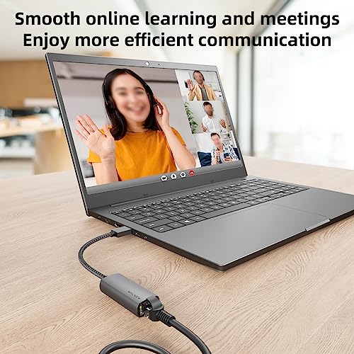 USB 3.0 Ethernet Adapter, WALNEW 1000Mbps Gigabit USB to Ethernet LAN Network Adapter, Aluminum USBA Male to RJ45 Female Cable Converter for MacBook,Chromebook,Surface, Laptop,Desktop,PC | Plug & Play, USBA to RJ45 Female LAN for MacBook, Chromebook, Surf