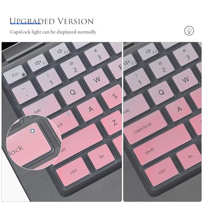 Keyboard Cover Skin for 14" Dell Latitude 7440 7430 7420 7410 5440 5431 5430 5420, Dell Latitude 9420 9430 14" / Latitude 9520 9510 15" / Latitude 7640 16" Keyboard Protector - Gradual Pink - color: Gradual Pink