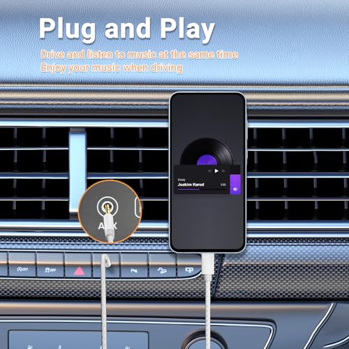Aux to USB C, 6.6ft Extra Long USB C to 3.5mm Audio Aux Jack Adapter Cable, Hi-Fi DAC Lossless Sound, Plug and Play for iPhone 17/16/15 Pro Max, Samsung S24/S23, Pixel, Car Stereo & Home Audio