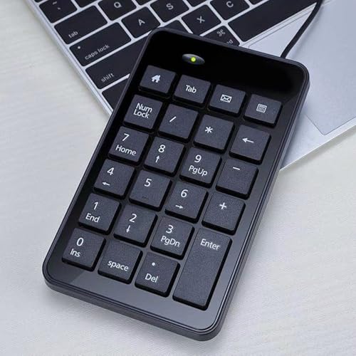 23 Mechanical Keyboard Single Handed Keyboard Keypad USB Number Keypad for Financial Workers Laptop Notebook Big Print Letters
