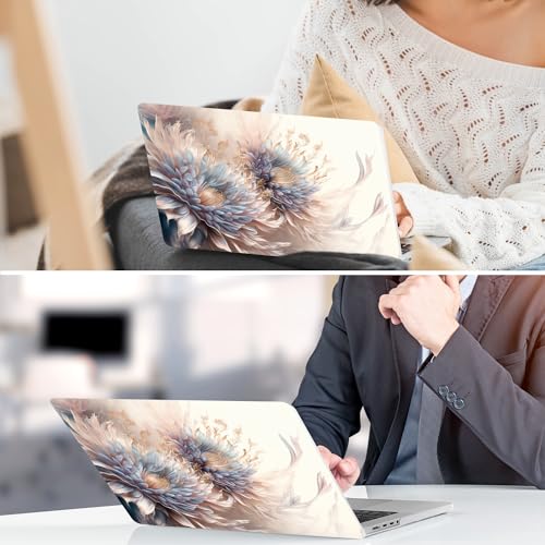 DONGKE for MacBook Air 13 Inch Case M5 2026 M4 2025 M3 M2 2024-2022 A3449 A3240 A3113 A2681, Plastic Hard Shell & Keyboard Cover & Screen Film for MacBook Air 13.6 Inch Case - Beautiful Flower - color: Beautiful Flowers D082