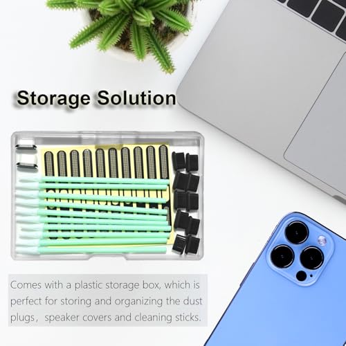 USB-C Anti-Dust Plug Set with Speaker Dust Cover, 10 Pack Charging Port Protectors, Compatible with iPhone 17, 16, 15 Series