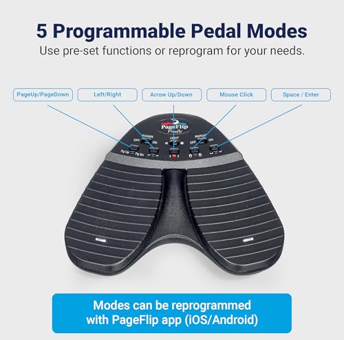 PageFlip Firefly Bluetooth/USB Page Turner Pedal - style: Firefly