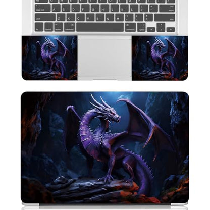 Universal Laptop Skin Sticker Decal for 11.6”12" 13" 13.3" 14" 15" 15.4" 15.6" Reusable Waterproof Scratch-Scratch Resistant Protective Vinyl Laptop Notebook Skin Stickers - Purple Dragon - color: Purple Dragon