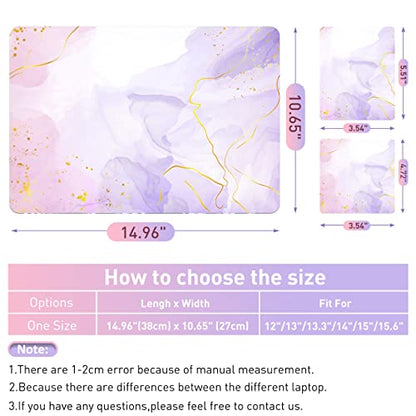 12.1 13 13.3 14 15.4 15.6 Inch Laptop Skin Decal, Laptop Skins Stickers Decals for Notebook PC, Universal Reusable Vinyl Laptop Cover Sticker, Waterproof Art Deal Protector I Pink Purple Marble - color: Pink Purple Marble