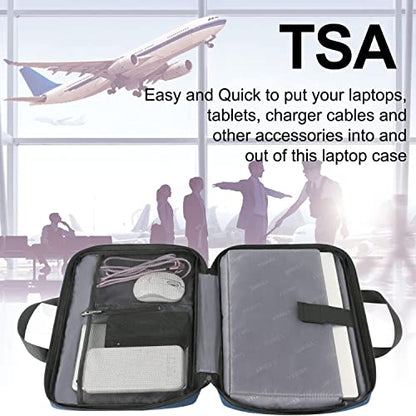 Ytonet 14 Inch Laptop Sleeve, TSA Water Resistant Laptop Case with Handle | Compatible with MacBook HP Dell Lenovo Asus Notebooks, Computer Carrying Case, Protective, Gift for Men Women, Dark Blue - color: Dark Blue, size: 14 in