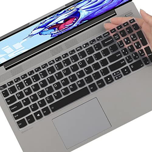 Keyboard Cover for 2026 2025 2024 Lenovo V15 G5 G4 G3 Gen 2 15.6", Lenovo IdeaPad 1/IdeaPad 1i 15.6", IdeaPad 5 Slim/IdeaPad 5i Slim 16", New Lenovo IdeaPad 1 15IGL7 15ADA07 15IAU7 15ALC7 15IJL71-BK - color: Black