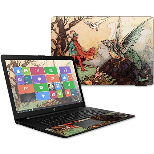 MightySkins Skin Compatible with HP 17t Laptop 17.3" (2017) - Tale of A Dragon | Protective, Durable, and Unique Vinyl Decal wrap Cover | Easy to Apply, Remove, and Change Styles | Made in The USA - color: Tale Of A Dragon