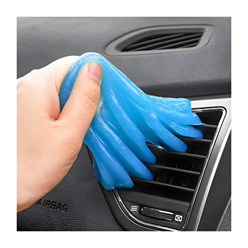 Moly Magnolia Cleaning Gel for Car, Universal Detailing Putty Gel Detail Tools Car Interior Cleaner, Removal Putty Keyboard Cleaner for Car Vents, PC, Laptops, Cameras (Blue) - color: Blue