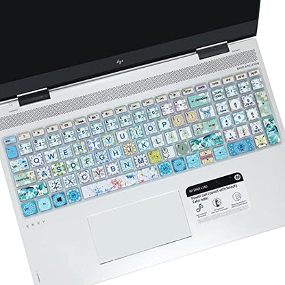 Keyboard Cover for HP Envy x360 15.6''Series/Pavilion 15/ Pavilion x360 15.6” Series/Envy 17 17.3" Series/Laptop 15t 17t 17-ca0011nr 17-by0040nr, Garland - color: Garland