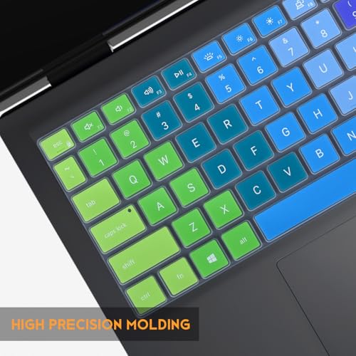 Colorful Keyboard Cover for 2026 2025 Dell 15 Laptop DC15250 DC15255 15.6, Inspiron 15 3510 3511 3520 3525 3530 3535/ Inspiron 16 5640 5645, 15.6 Dell Latitude 3520 Laptop Skin,Rainbow - color: Rainbow