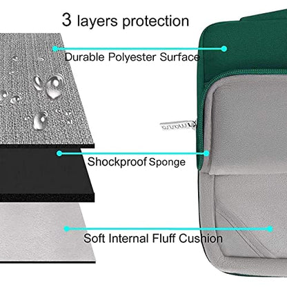MOSISO Compatible with MacBook Air 13 inch Case M5 2026 M4 2025 M3 M2 2024-2022 A3449 A3240 A3113 A2681,Hard Shell&Sleeve Bag&Keyboard Skin&Webcam Cover&ScreenFilm for MacBook Air 13.6, Peacock Green - color: Peacock Green