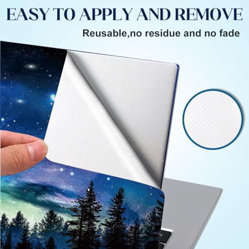 SUPERDANT Night Sky Moon Universal Laptop Skin Sticker Decal Fits 12 13 13.3 14 15 to 15.6 Inch Laptops Vinyl Removable Waterproof Notebook Protector Cover - style: Moon Night Sky