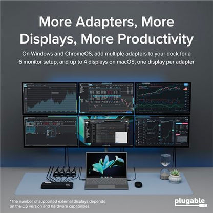 Plugable USB 2.0 to VGA Video Graphics Adapter for Multiple Monitors up to 1920x1080 Supports Windows 11,10, 8.1, 7, XP, Mac, and ChromeOS - size: 1920x1080 VGA