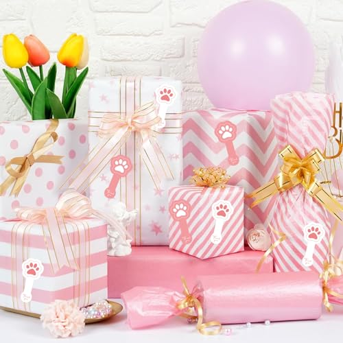 for iPad Case with 10 Sets of 100 Pcs Cute DIY Vinyl Laptop Stickers Tweezers Decals, Waterproof Aesthetic Stickers Suitable for Phone, Water Bottles, Cups, Suitcases, Anywhere-Cat Paw - color: Cat Paw