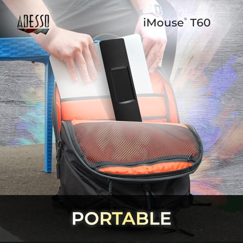 Adesso iMouse T60 2.4GHz USB Wireless Touchpad with Armrest, Ergonomic Design, Built-in Multiple Gesture Controls, Compatible with Windows