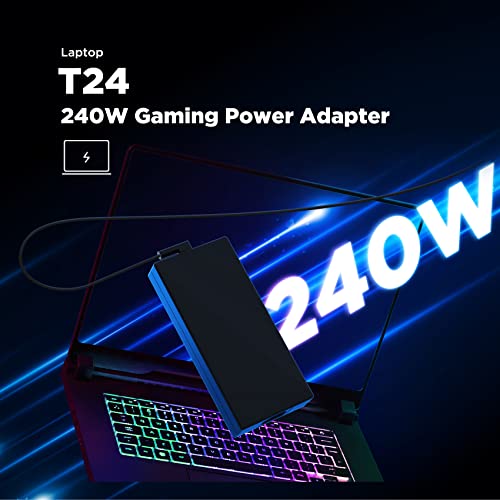 Innergie T24 240W 230W Universal Gaming Laptop Charger Power Adapter for Acer ASUS ROG Dell Alienware HP Lenovo MSI 100-240V AC Input 20V 12A DC Output Power Supply Made by Delta Electronics - color: 240 Watts ver.