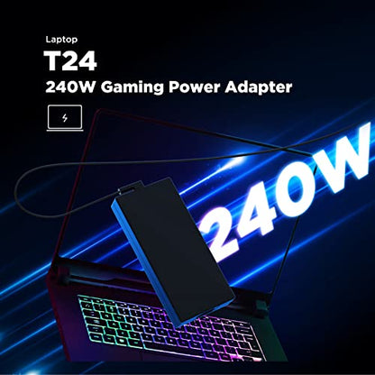 Innergie T24 240W 230W Universal Gaming Laptop Charger Power Adapter for Acer ASUS ROG Dell Alienware HP Lenovo MSI 100-240V AC Input 20V 12A DC Output Power Supply Made by Delta Electronics - color: 240 Watts ver.