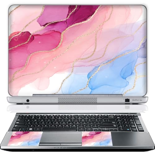 13 13.3 Inch Laptop Skin Sticker Cover Premium Sticker Cover Art Decal Decorative (Included 2 Wrist Pad Skins) - Pastel Swirls - color: 3723, size: 13 Inch